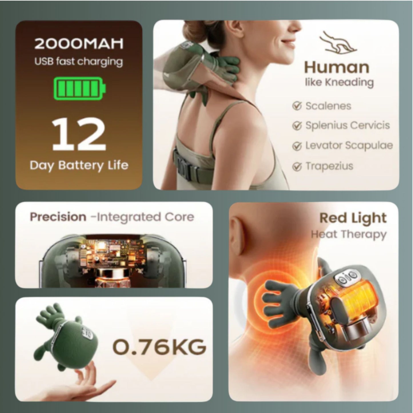 Deep Tissue Heated Massager
